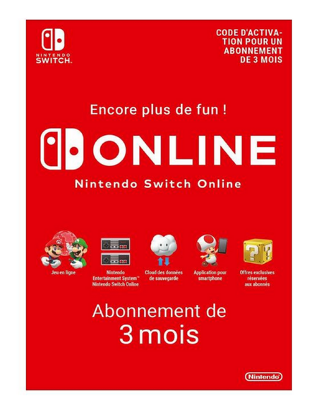 Nintendo Switch Online 3 Mois Maroc – Abonnement 90 Jours