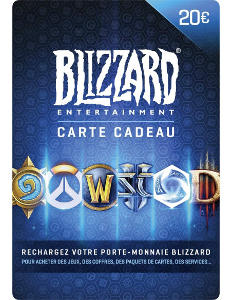 Carte Cadeau Blizzard 20€ | Code Instantané & Livraison Immédiate |Gaming Store Maroc