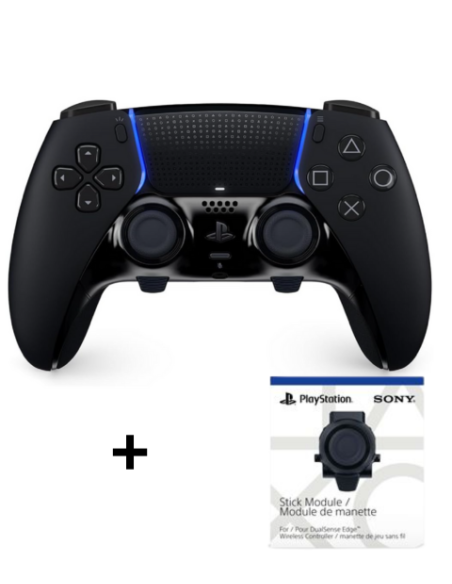 Manette Ps5 DualSense Edge Noir + Module de Joystick PS5 – Disponible au Maroc