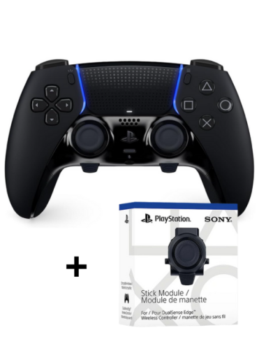Manette Ps5 DualSense Edge Noir + Module de Joystick PS5 – Disponible au Maroc