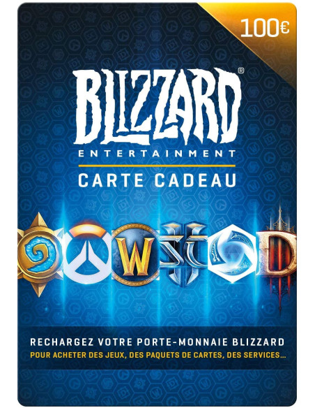 Carte Cadeau Blizzard 100€ | Code Instantané & Livraison Immédiate |Gaming Store Maroc