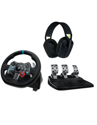 Volant Logitech G29 + Casque Logitech G435 Sans Fil | PS5 PS4 PC Maroc