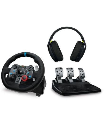 Volant Logitech G29 + Casque Logitech G435 Sans Fil | PS5 PS4 PC Maroc