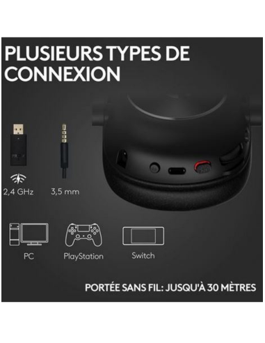 Casque Logitech G PRO X 2 LIGHTSPEED Sans Fil – Son DTS, Micro Blue VO!CE – Maroc