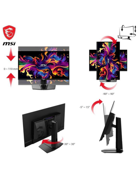 Moniteur MSI MPG 321URX 32 pouces 4K,QD-OLED 240 Hz  | Meilleurs Prix au Maroc