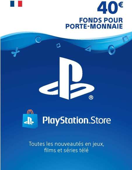 Cartes cadeaux PlayStation Store 40 EUR France - Gaming Store Maroc