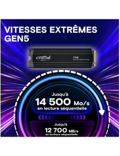 SSD Crucial T705 2To PCIe 5.0 avec dissipateur | Maroc 2