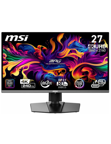 MSI MPG 272URX QD-OLED 27″ 4K 240Hz | Écran Gaming Premium au Maroc