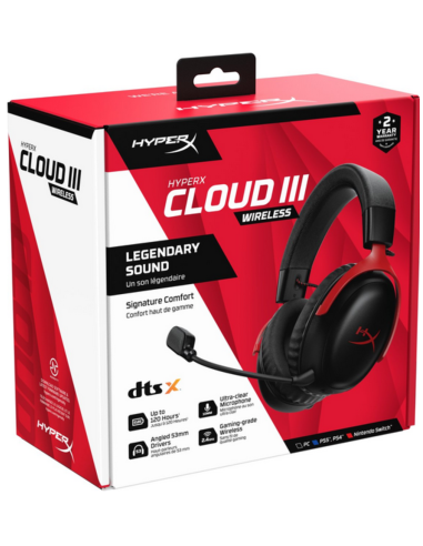 HyperX Cloud III Sans Fil | Casque Gaming Maroc