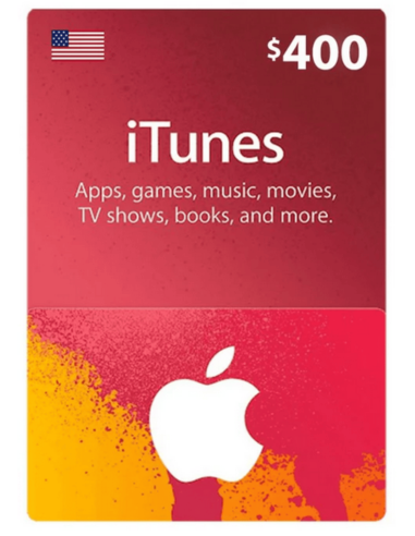 Apple iTunes Gift Card 400 USD USA au Maroc