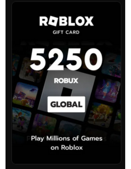 Acheter 5250 Robux Roblox – Code Instantané (Maroc & Global)
