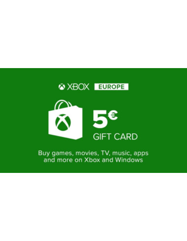 Carte cadeau XBOX Live 5€ - Gaming Store Maroc