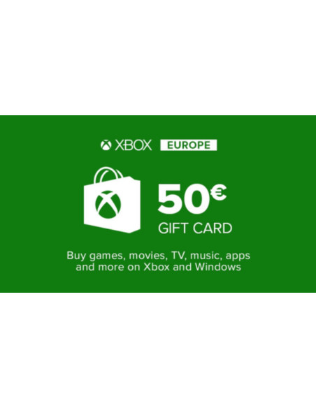 Carte Cadeau Xbox Live 50€ | Crédit Microsoft Officiel au Maroc