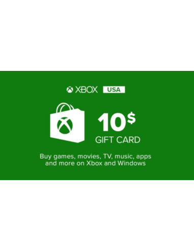 Carte Cadeau Xbox 10$ USA au Maroc – Xbox Gift Card Officielle