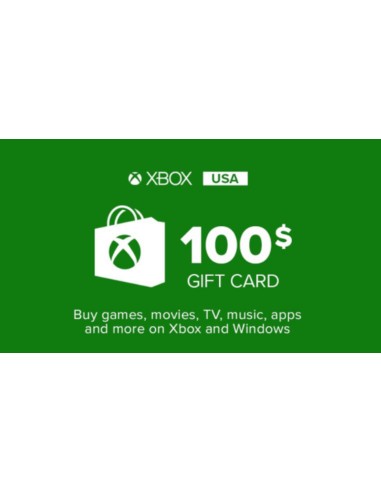 Carte Cadeau Xbox 100$ USA au Maroc – Xbox Gift Card Officielle