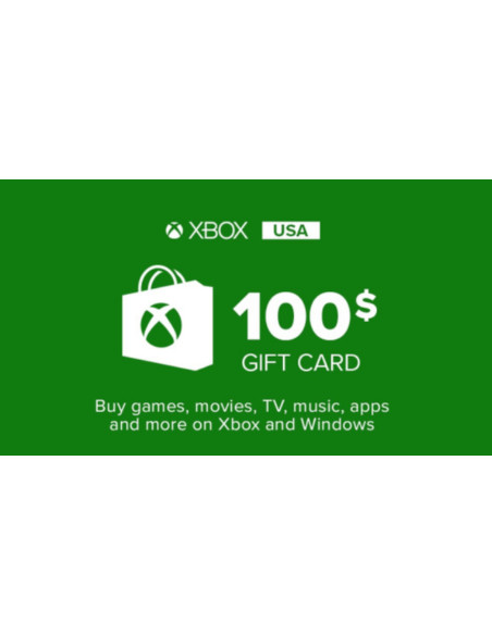 Carte Cadeau Xbox 100$ USA au Maroc – Xbox Gift Card Officielle