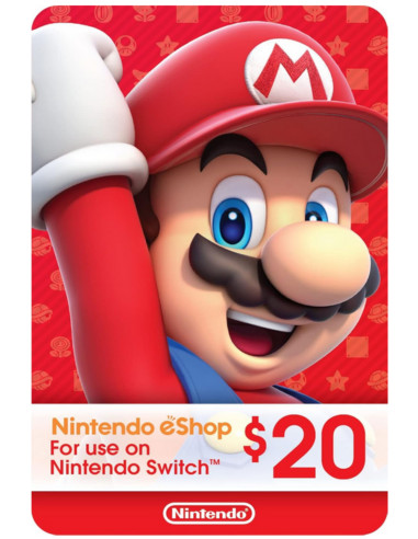 Nintendo eShop Gift Card 20USD USA | Achat Maroc Instantané