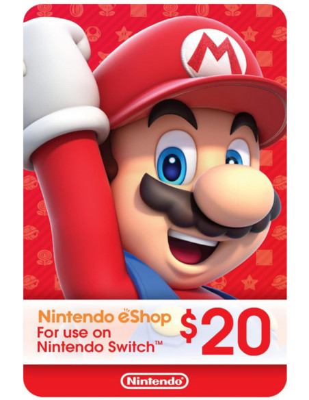Nintendo eShop Gift Card 20USD USA | Achat Maroc Instantané