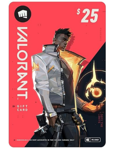 Carte Cadeau VALORANT 25$ PC | Acheter Riot Points au Maroc