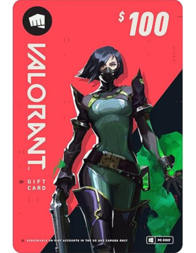 Carte Cadeau VALORANT 100$ PC | Acheter Riot Points au Maroc