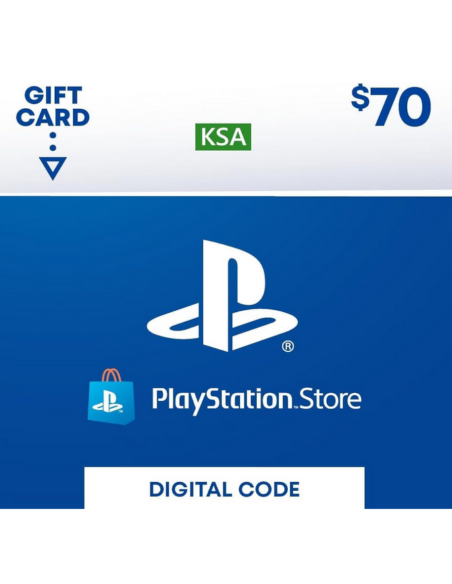 PlayStation Network Gift Card 70 USD Arabie Saoudite – Code PSN KSA Digital-Prix Maroc