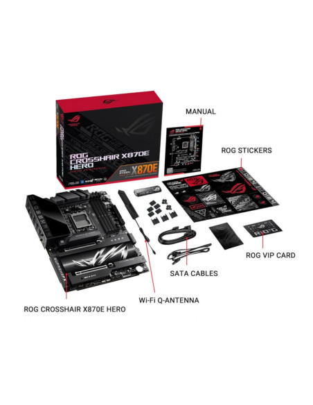 ASUS ROG Crosshair X870E Hero – Carte mère Gaming AM5 DDR5 PCIe 5.0 | Prix Maroc