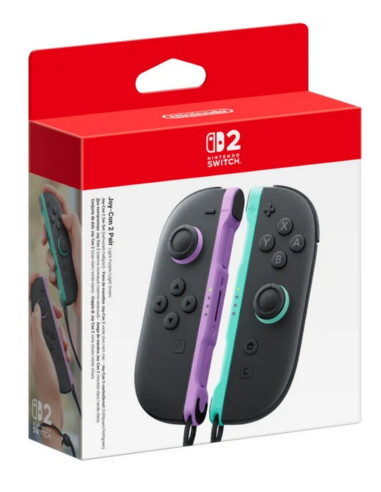 Paire de Manettes Joy-Con 2 Violet Clair & Vert Clair pour Nintendo Switch 2 – Maroc
