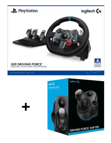 Volant Logitech G29 + Levier de Vitesse – Prix Maroc