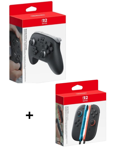Joy-Con 2 Bleu Clair & Rouge Clair pour Nintendo Switch 2 – Manettes Pro 2 Officielles Nintendo Maroc