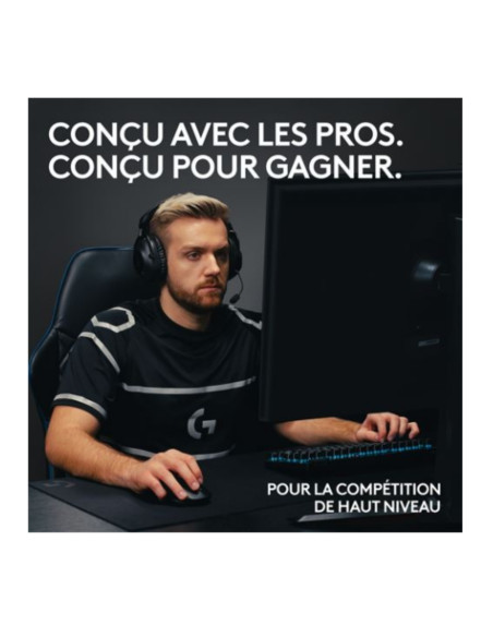 Clavier Gaming Mécanique Sans Fil AZERTY Logitech G PRO X TKL Lightspeed Noir – Prix Maroc
