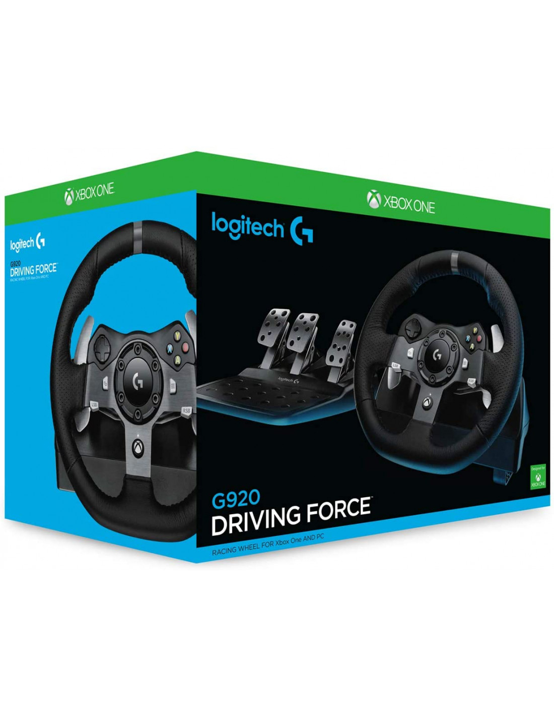 Logitech G920 Driving Force Volant de Course avec Pédales - Xbox