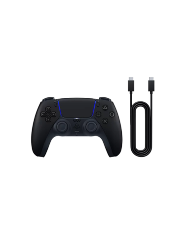 Manette PS5 DualSense Midnight Black avec Câble USB pour PC au Maroc | Prix & Achat