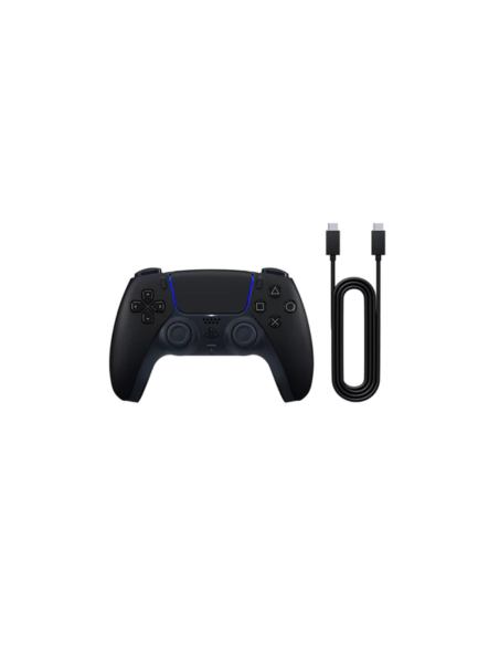 Manette PS5 DualSense Midnight Black avec Câble USB pour PC au Maroc | Prix & Achat