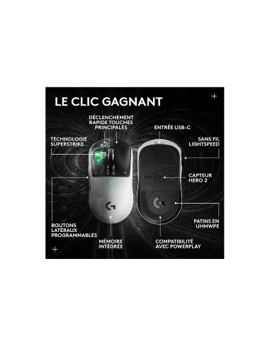 Logitech G PRO X2 SUPERSTRIKE Maroc | Prix Souris Gaming