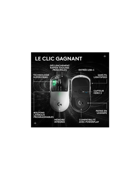 Logitech G PRO X2 SUPERSTRIKE Maroc | Prix Souris Gaming