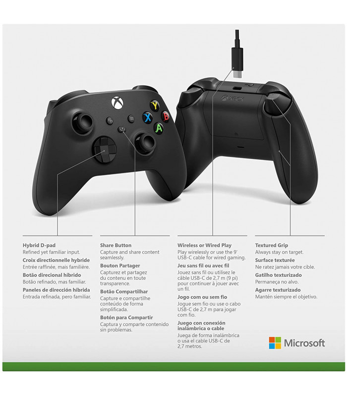 Nouvelle Manette Xbox avec Câble pour PC Série X/S/PC