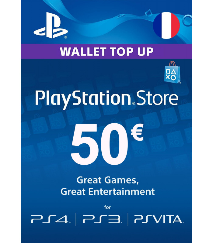 Carte PSN 50 EUR (France)
