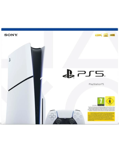 Console Sony PlayStation 5 Slim Standard avec manette DualSense – Vue avant de la boîte – Maroc | Gaming Store