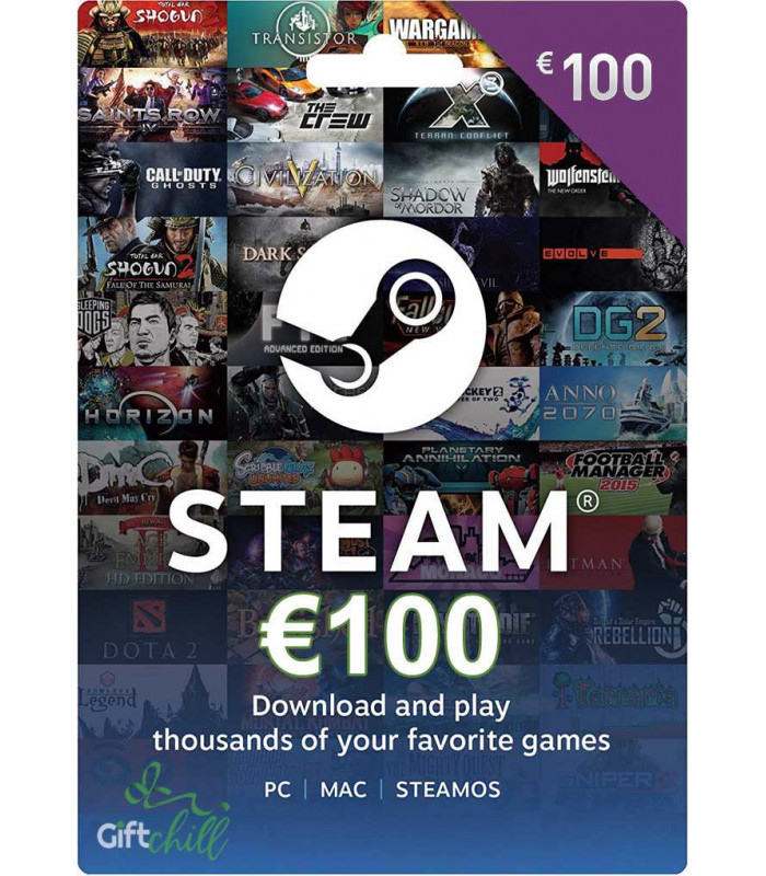 Carte Cadeau Steam 100€