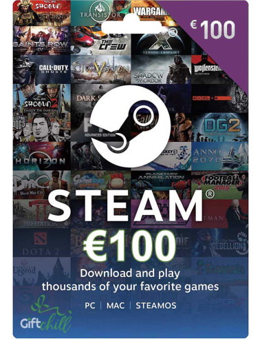 Carte Steam 100Euro Maroc – Achat en Ligne | Carte Cadeau Steam