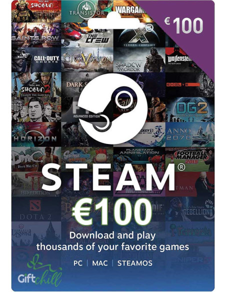 Carte Steam 100Euro Maroc – Achat en Ligne | Carte Cadeau Steam
