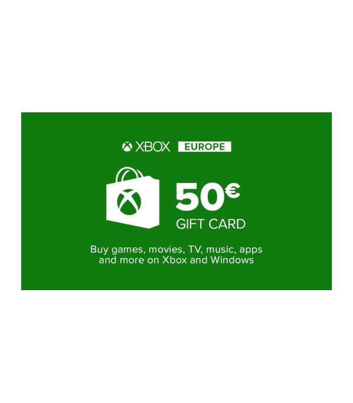 Carte cadeau XBOX Live 50€