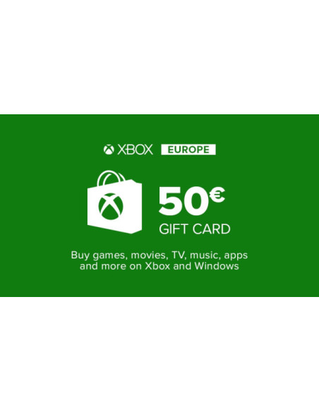 Carte Cadeau Xbox Live 50€ | Crédit Microsoft Officiel au Maroc