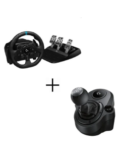 Logitech Volant de course G923 PS5, PS4 et PC + Levier de vitesse au Maroc 2