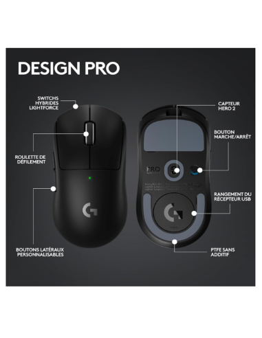 Achetez Souris G PRO X SUPERLIGHT 2 LIGHTSPEED - Logitech Maroc