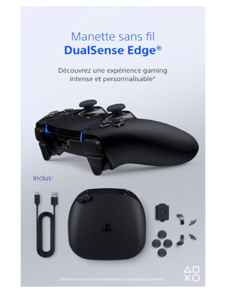 Manette DualSense Edge Noir PS5 – Prix & Livraison Maroc