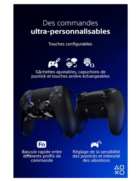 Manette DualSense Edge Noir PS5 – Prix & Livraison Maroc