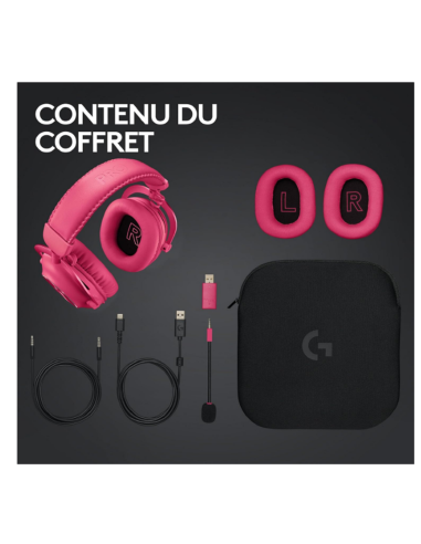Achetez Casque Gamer Logitech G Pro X 2 Lightspeed (Rose) - Gaming Store Maroc