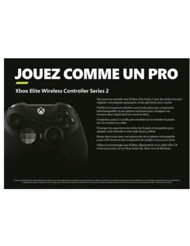 Offre Manette Xbox sans fil Elite Series 2 Noir - Gaming Store Maroc