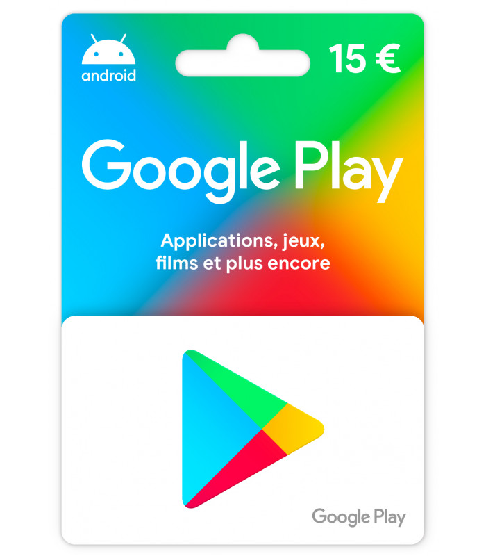 Carte Google Play 15€